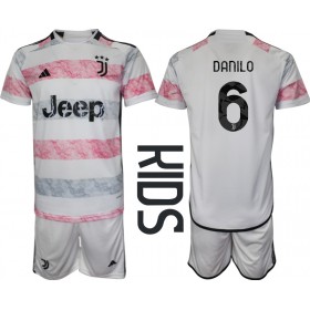 Juventus Danilo Luiz #6 Borta Kläder Barn 2023-24 Kortärmad (+ Korta byxor)